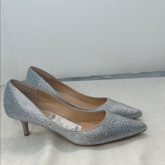 Jewel Badgley Mischka Frenchie Pointed Toe Kitten Heel size 9 - Picture 3 of 9